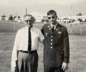 Bill Warren with his father, Elgalgie Warren